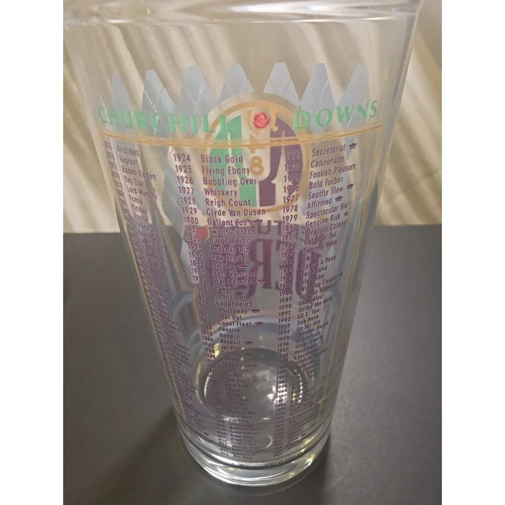 Kentucky Derby 1984 110th Running Mint Julep Glass Churchill Downs Horse Racing